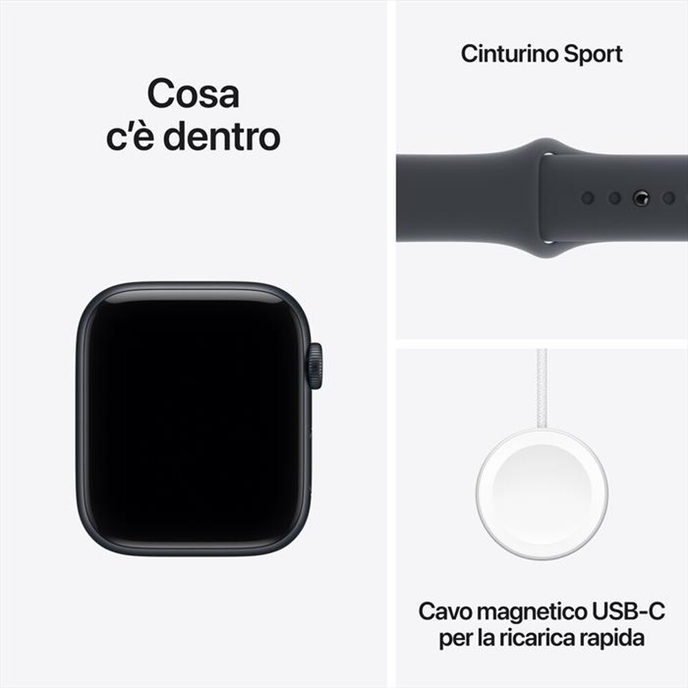 Immagine del prodotto APPLE - Watch SE 3 GPS + Cellular 44mm Alluminio-Sport Band Mezzanotte - M/L