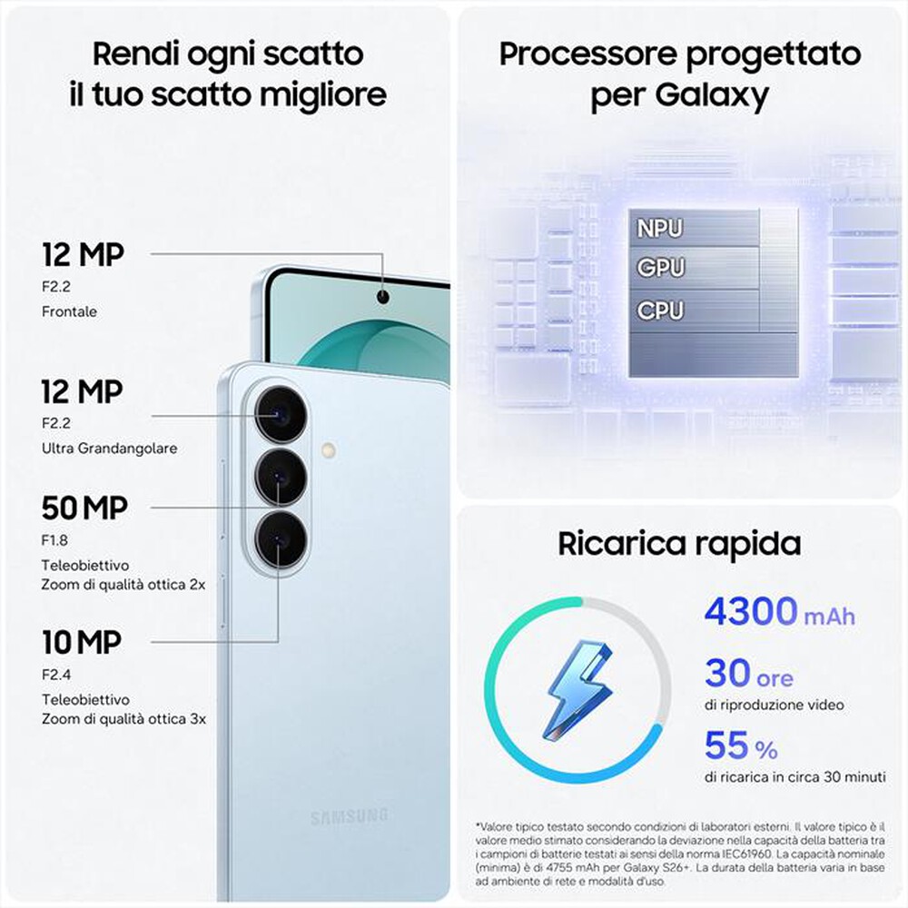 Immagine del prodotto TIM - SAMSUNG Galaxy S26 256GB/12GB-White