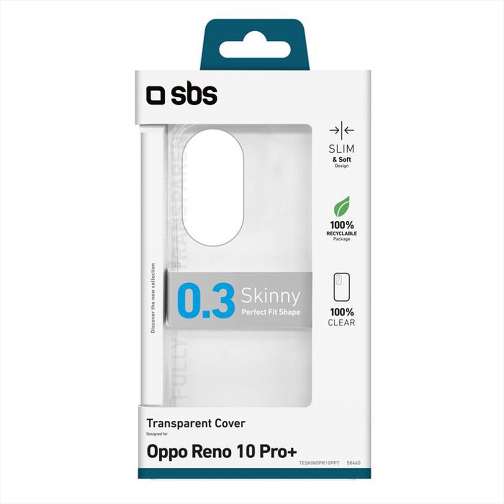 Immagine del prodotto SBS - Cover skinny TESKINOPR10PPT per Oppo Reno 10 Pro+-Trasparente