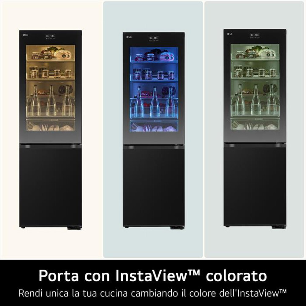 Immagine del prodotto LG - Frigorifero combinato GBG7190CEV Classe C 349L-Black