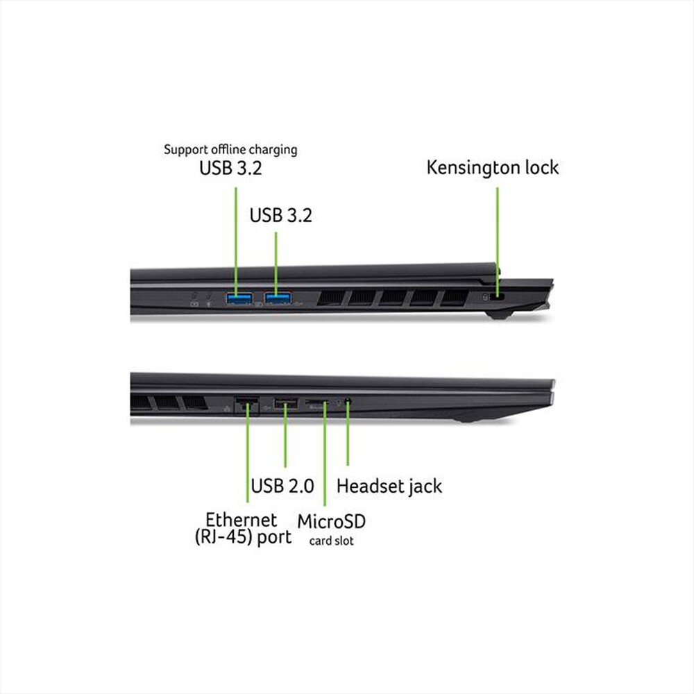 Immagine del prodotto ACER - Notebook gaming NITRO 18 AI AN18-61-R86B 16"-Nero