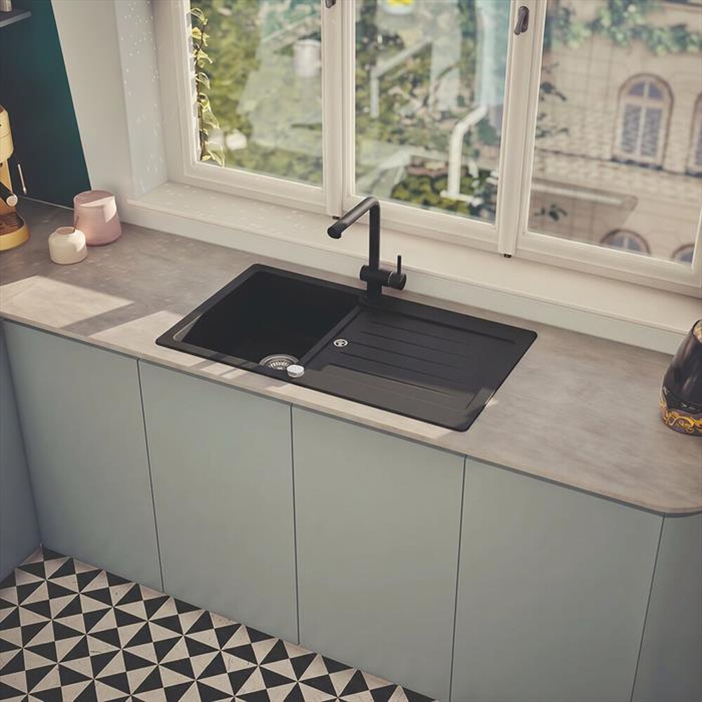 Immagine del prodotto GLEM GAS - Lavello 1 vasca GLU861BK-Nero Opaco