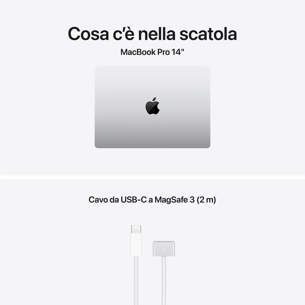Immagine del prodotto APPLE - MacBook Pro 14" M5 Core 10 CPU 10 GPU 32GB 1TB SSD-Argento