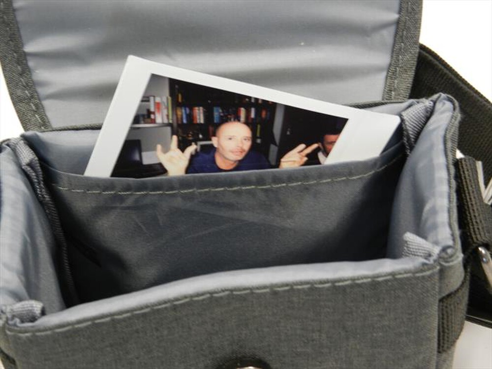 Immagine del prodotto REPORTER - Borsa per Instax in tessuto con portafoto 10628-Tessuto Grigio