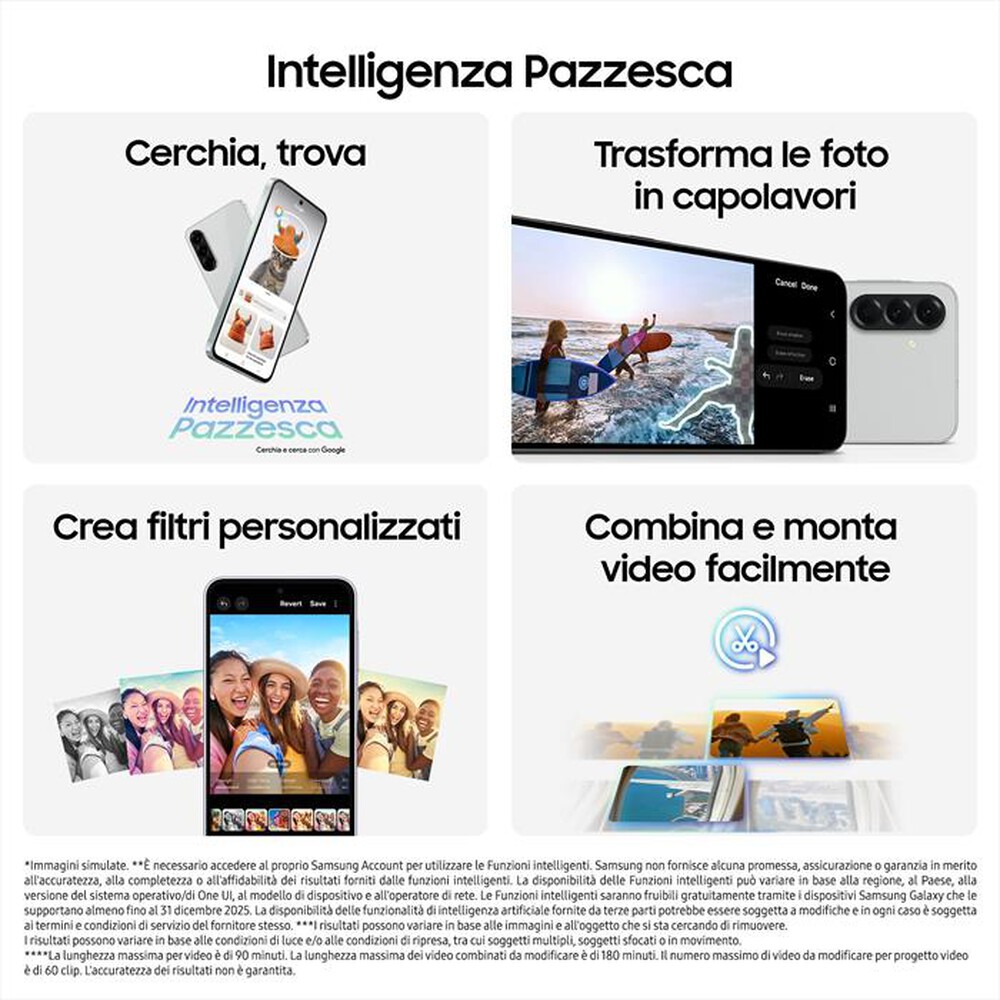 Immagine del prodotto SAMSUNG - Smartphone Galaxy A56 5G 256GB-Awesome Graphite
