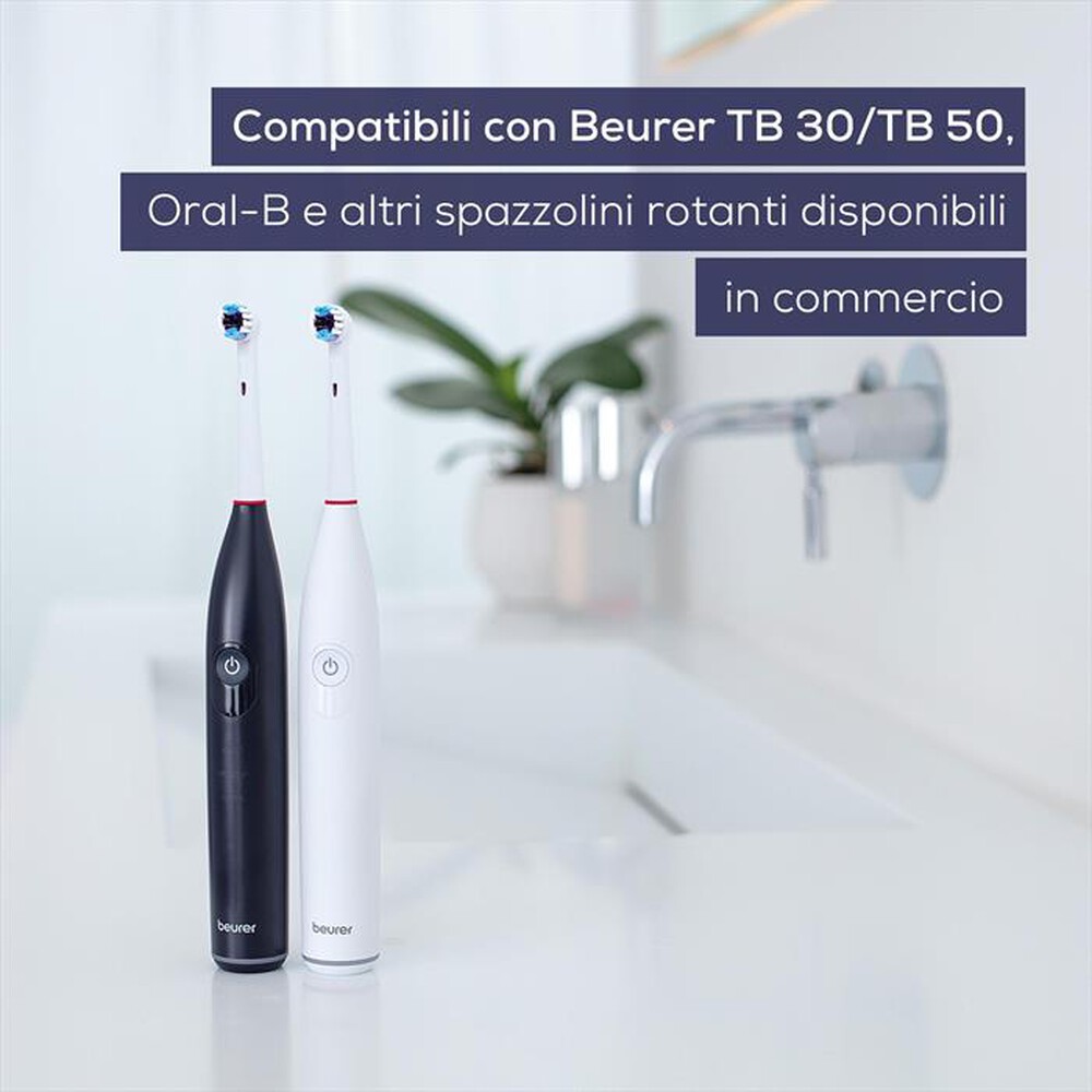 Immagine del prodotto BEURER - Testine spazzolini rotanti Beurer TB Sensitive 4pz-Bianco