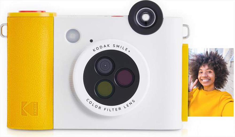 Immagine del prodotto KODAK - Fotocamera istantanea INSTANT Smile+-Bianco/Giallo