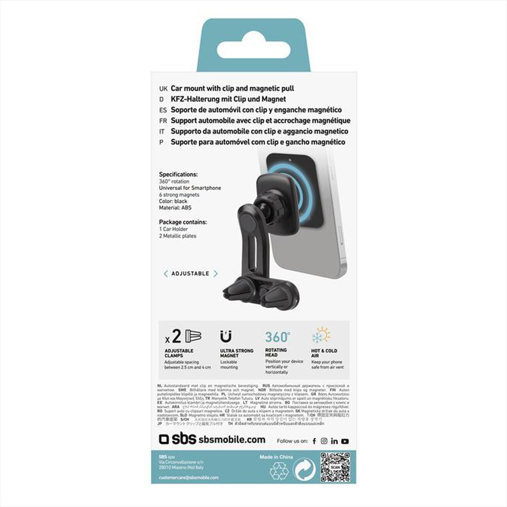 Immagine del prodotto SBS - Double air vent carbon TESUPDOUBLECARB-Nero