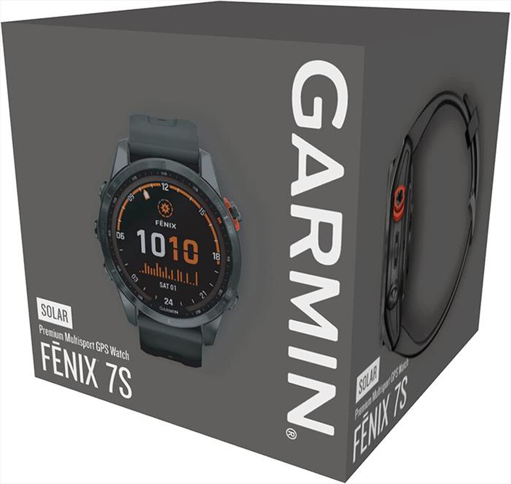 Immagine del prodotto GARMIN - Smartwatch Fenix 7s Solar Edition-Slate Gray/Nero