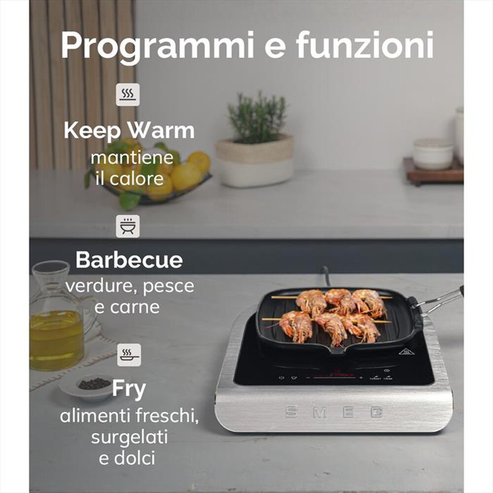 Immagine del prodotto SMEG - Piastra a induzione portatile PIC01EGMEU-Verde Smeraldo Opaco