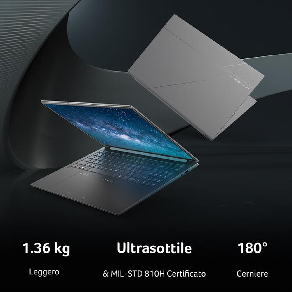Immagine del prodotto ACER - Notebook SWIFT GO 16 AI SFG16-I71-59GP 16"-Grigio titanio