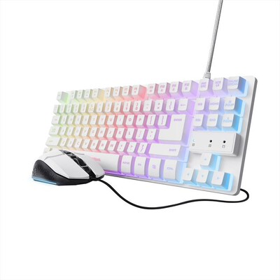 TRUST - Tastiera e mouse gaming GXT798W 2-IN-1 SET-White