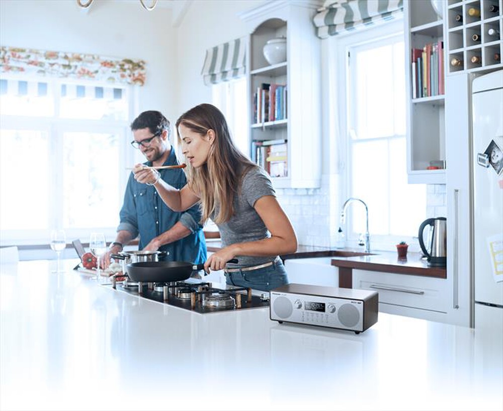 Immagine del prodotto PANASONIC - Radio FM/DAB+, Bluetooth, AUX, Sveglia RF-D100-Silver