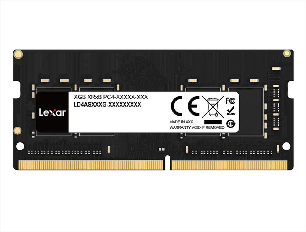 Immagine del prodotto LEXAR - Memoria per desktop 32GB DDR4 260 PIN-Black