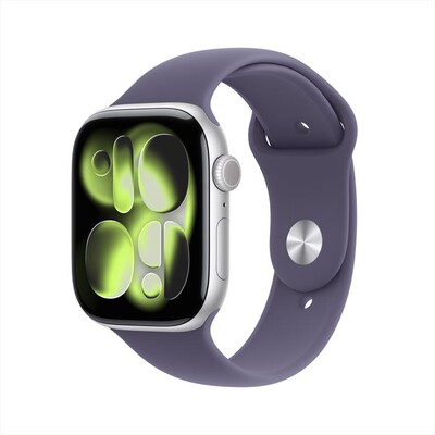 APPLE - Watch Series 11 GPS + Cellular 46mm Alluminio-Argento Sport Band Viola - S/M