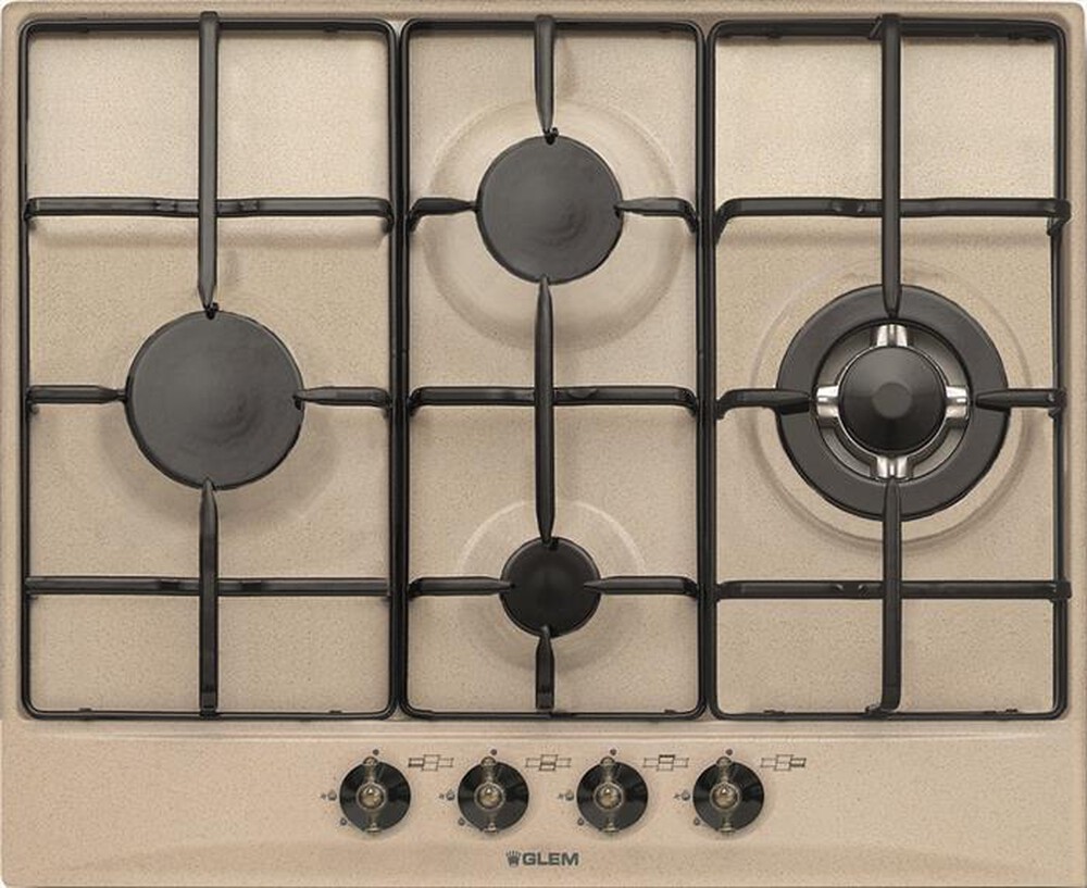 Immagine del prodotto GLEM GAS - Piano cottura a gas GT645SA 4 fuochi 56cm-Avena