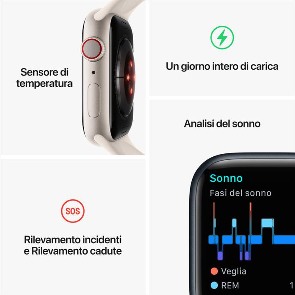 Immagine del prodotto APPLE - Watch Series 8 GPS + Cellular 41mm Alluminio-(PRODUCT)RED