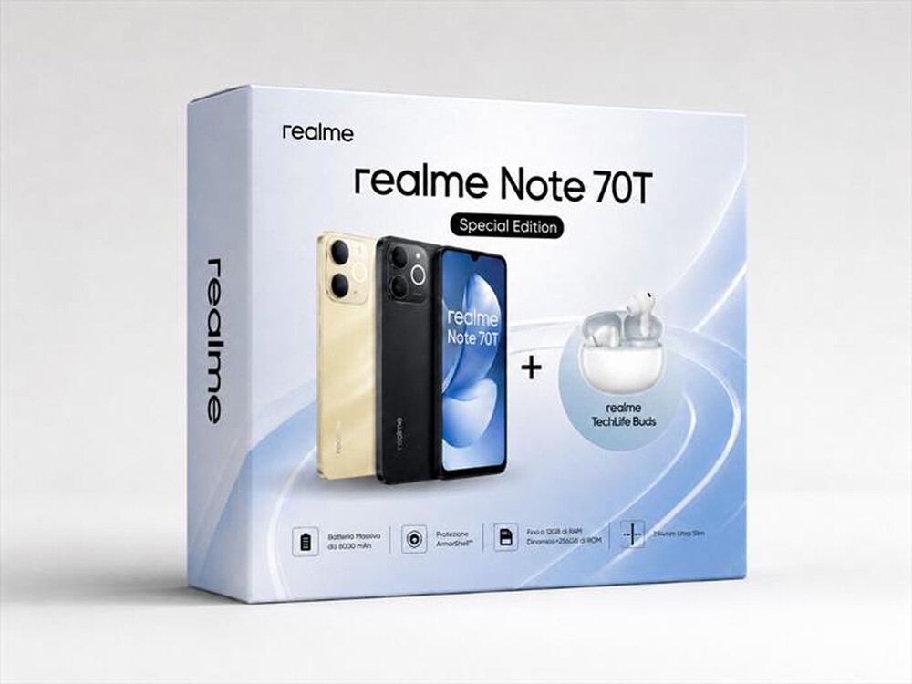 Immagine del prodotto REALME - Smartphone NOTE 70T SPECIAL EDITION 4/256GB-BEACH GOLD