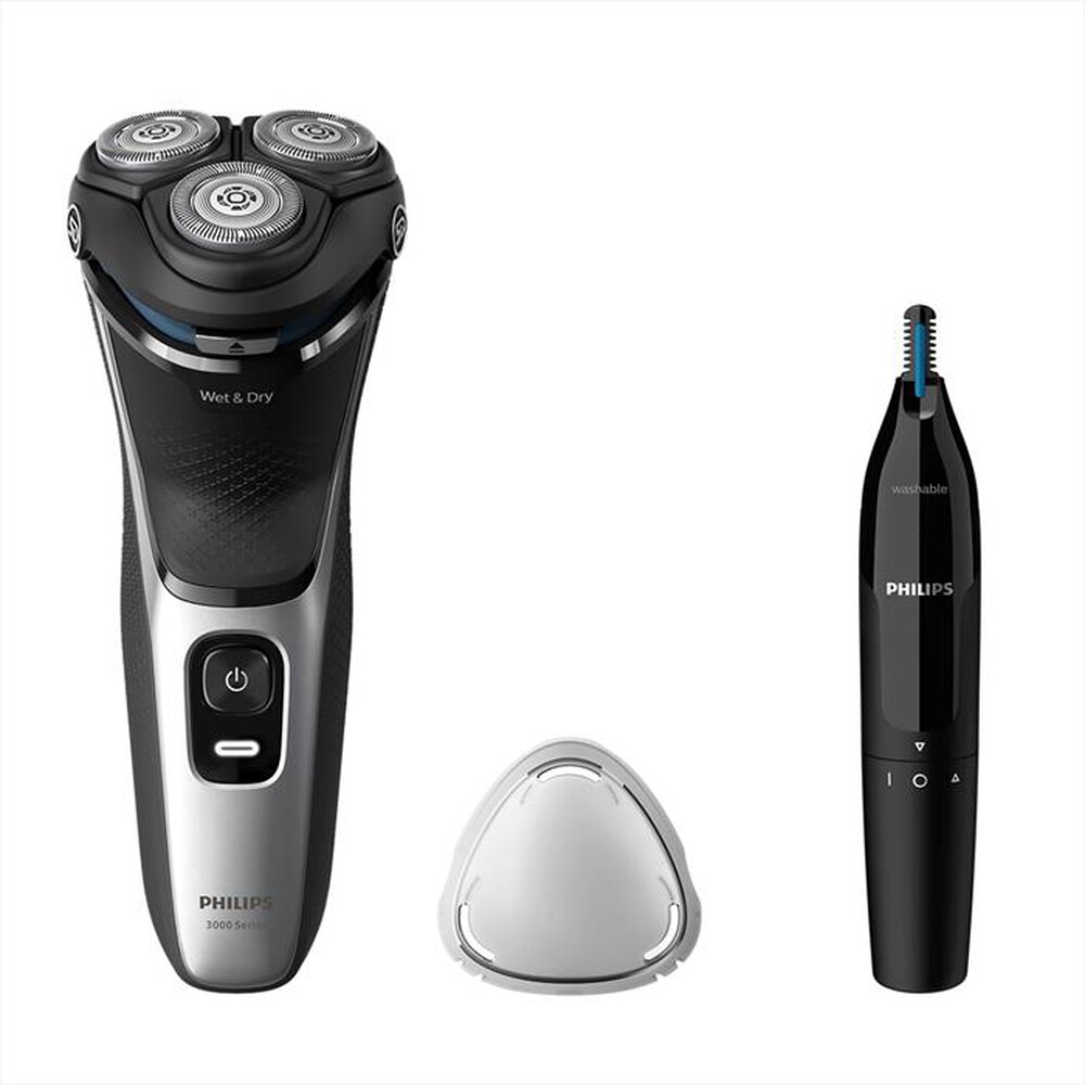 Immagine del prodotto PHILIPS - RASOIO ELETTRICO SERIE 3000 S3143/02-Argento Brillante