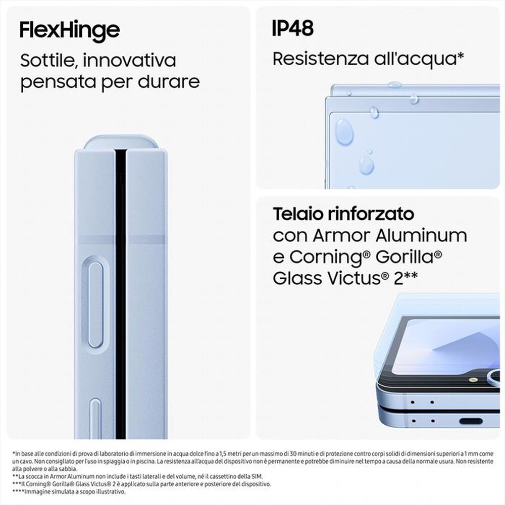 Immagine del prodotto SAMSUNG - Galaxy Z Flip6 12+512GB-Blue