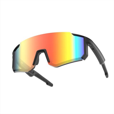 NILOX - Smartglasses sportivi GLEN con audio Open Ear-NERO/ARANCIO
