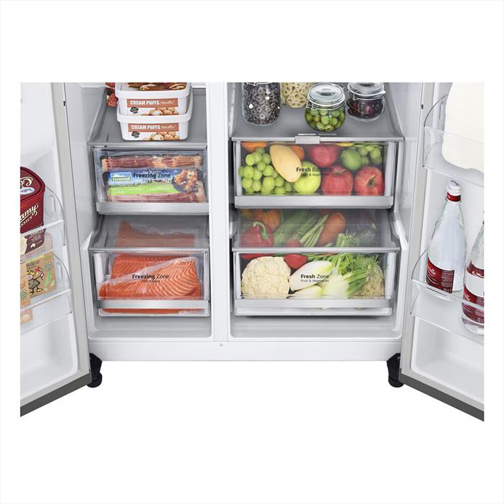 Immagine del prodotto LG - Frigorifero side by side GSLV90PZAD Classe D 635lt-Acciaio inossidabile
