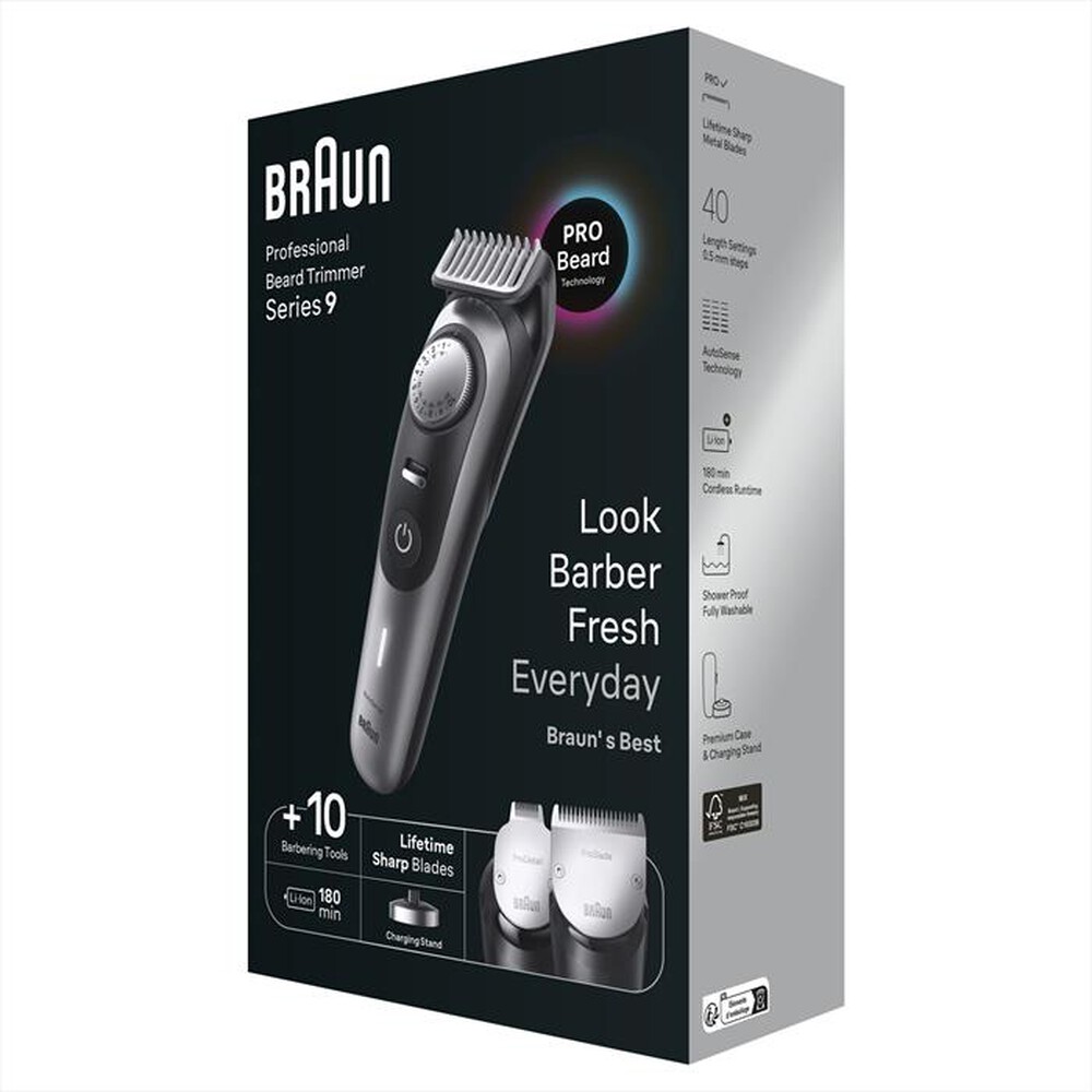 Immagine del prodotto BRAUN - Regolabarba BT9420-NERO/GRIGIO