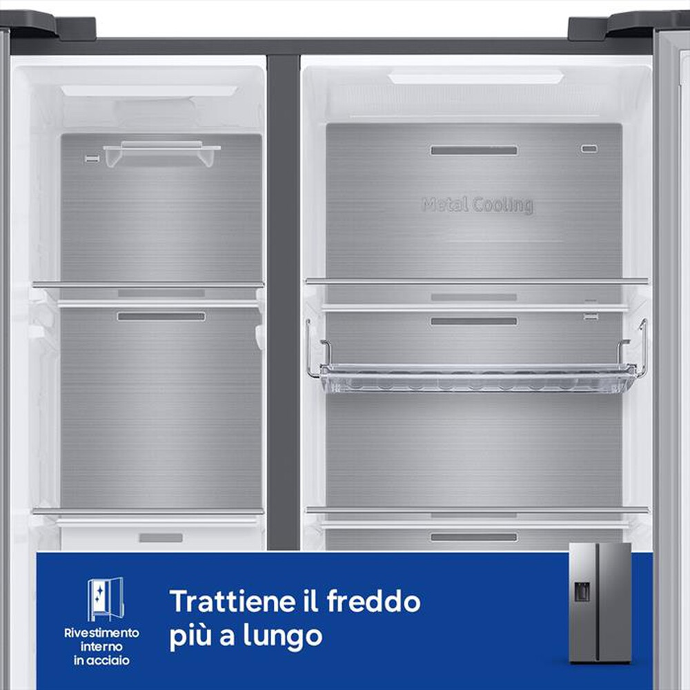 Immagine del prodotto SAMSUNG - Frigorifero Side by Side RS70F64KETEF 635L ClasseE-Inox