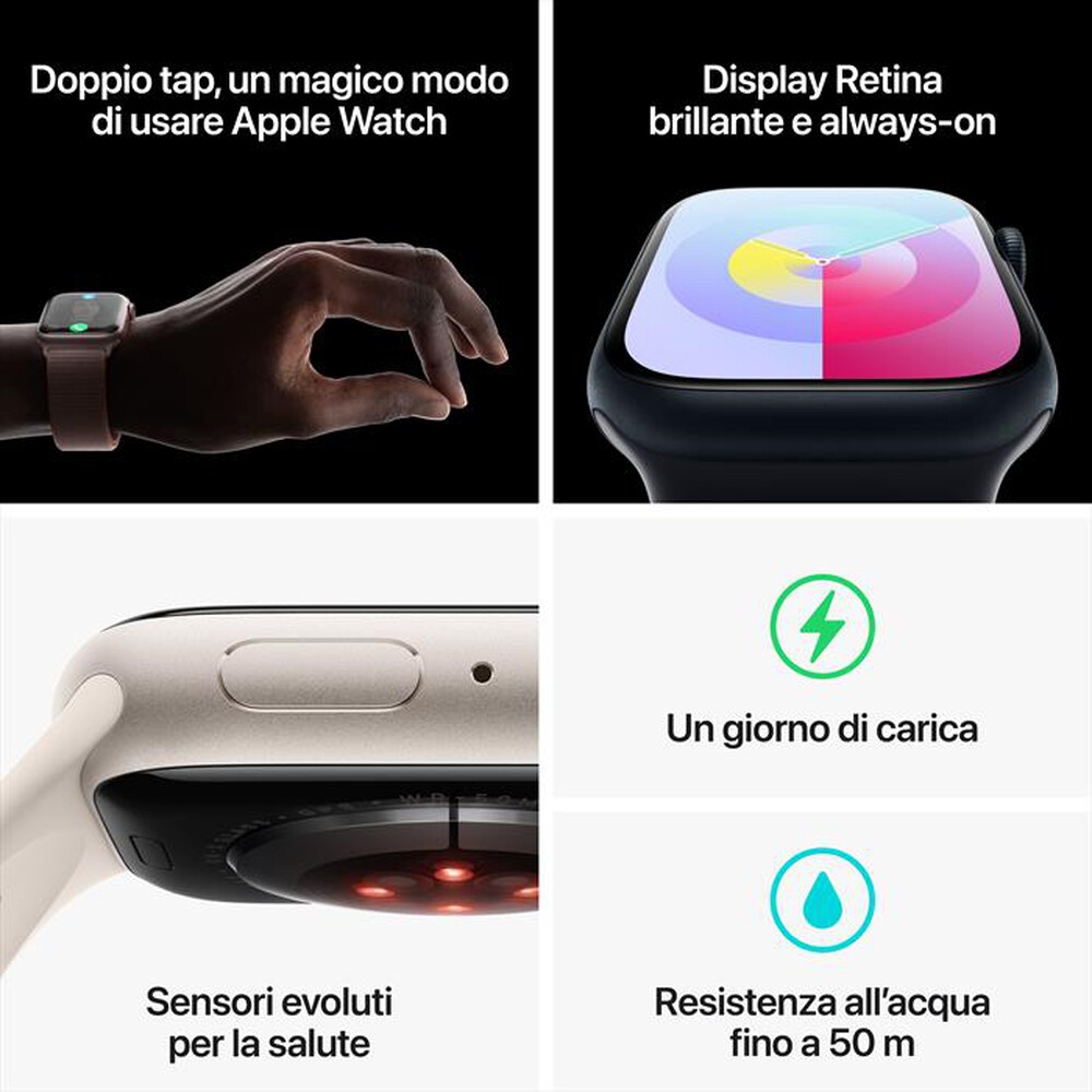 Immagine del prodotto APPLE - Watch Series 9 GPS Cassa 41mm - S/M-Galassia
