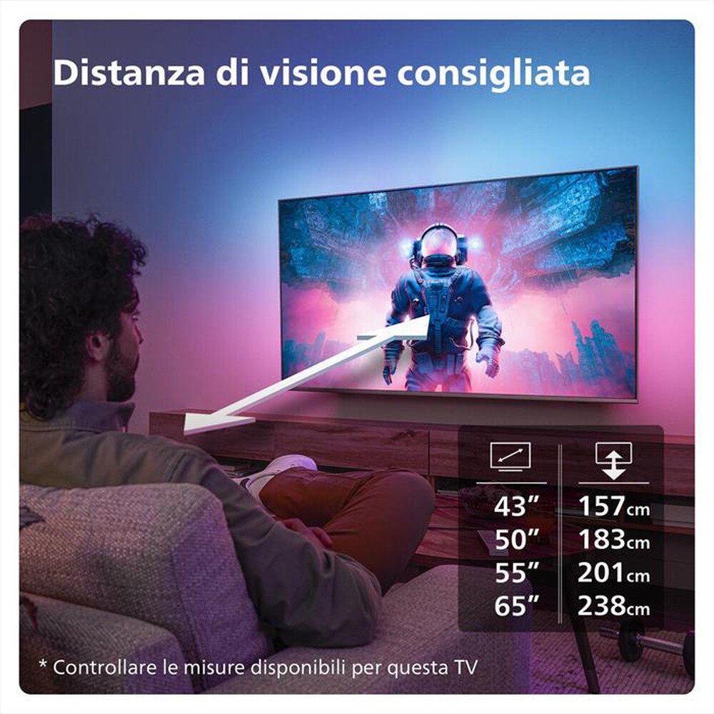 Immagine del prodotto PHILIPS - Smart TV LED UHD 4K 65" 65PUS8009/12-Black