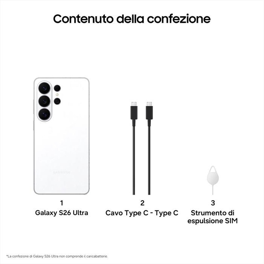 Immagine del prodotto SAMSUNG - Smartphone Galaxy S26 Ultra 256GB/12GB-White