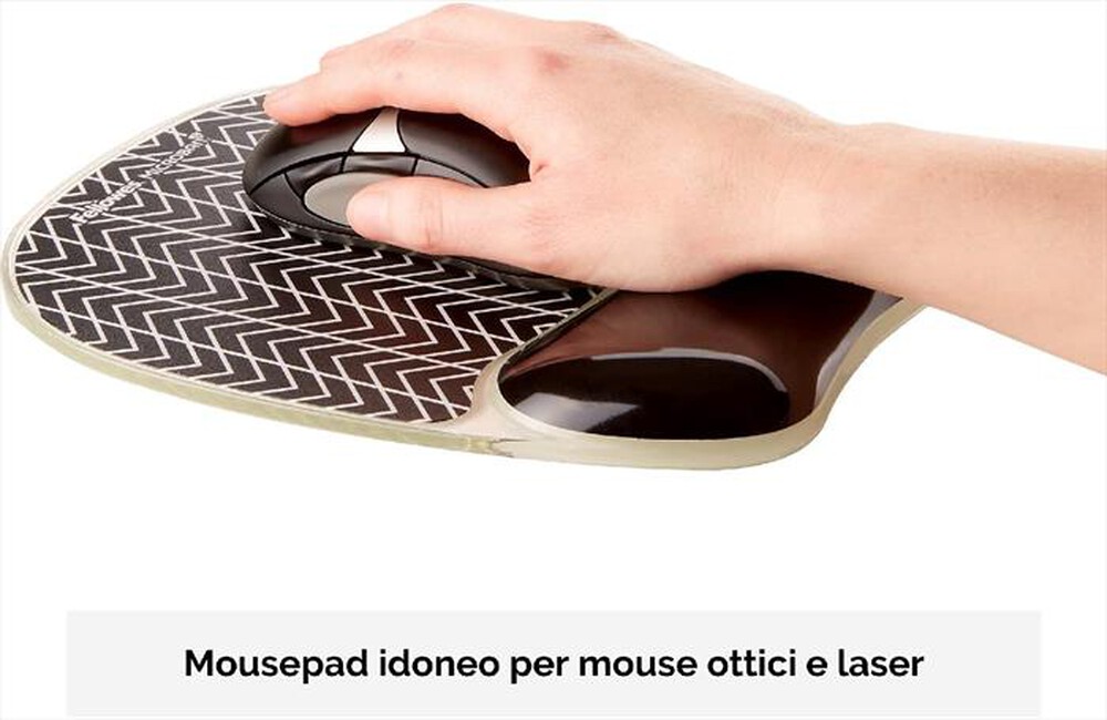 Immagine del prodotto FELLOWES - MOUSE PAD GEL XPOLSI PN-Bianco e nero