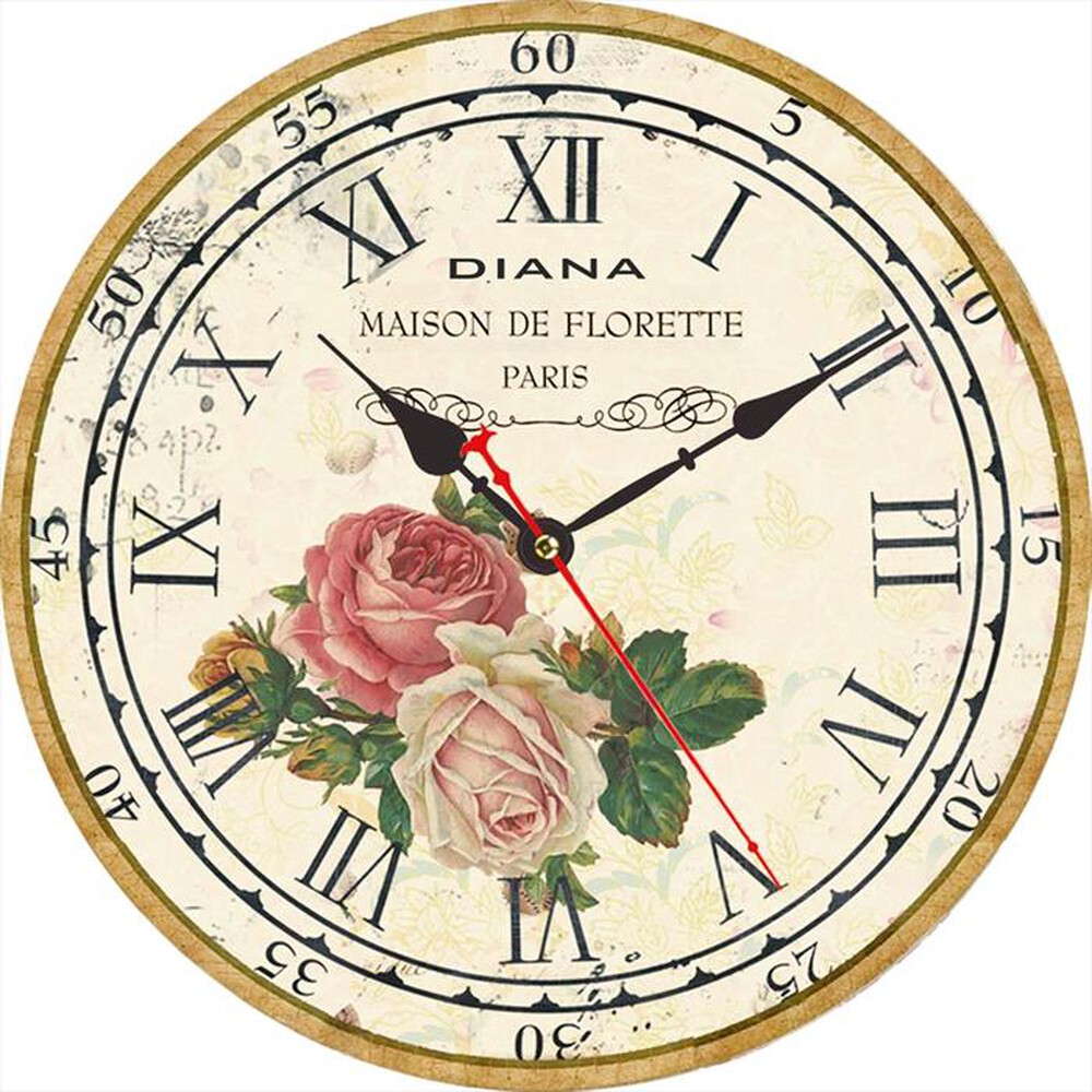 Immagine del prodotto ELITE-DIANA - Orologio da parete 141 310 R-ROSE