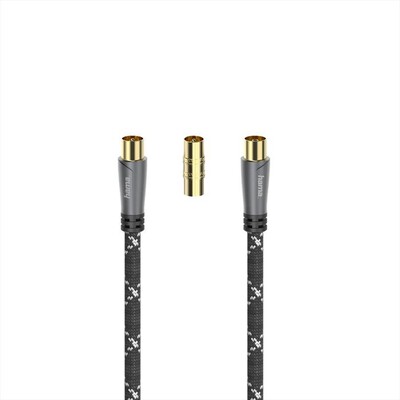 HAMA - CAVO ANTENNA-Nero/Silver