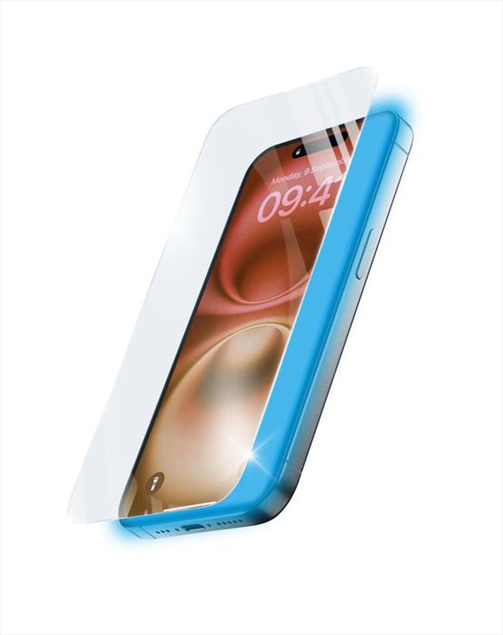 Immagine del prodotto CELLULARLINE - Pellicola ANTIBLUE XTREME GLASS per iPhone 16-Trasparente