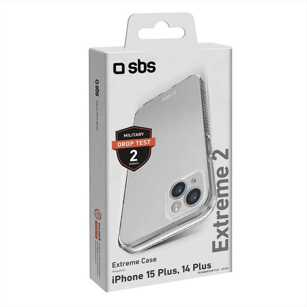Immagine del prodotto SBS - Cover TEUNBKEX2IP1567 per iPhone 15 Plus-Trasparente