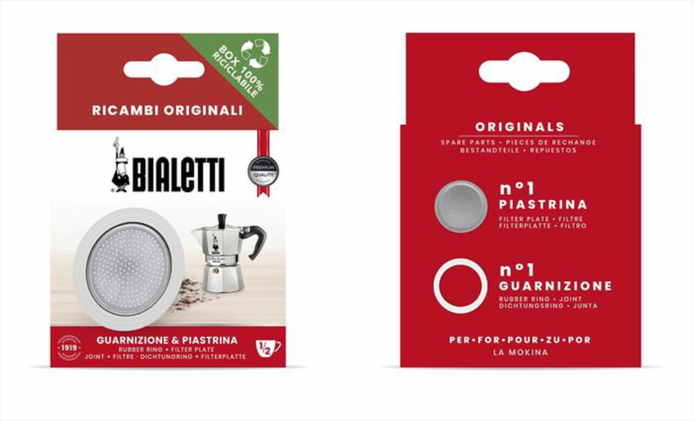 Immagine del prodotto BIALETTI - 1 GUARN.+1PIASTR. LA MOKINA