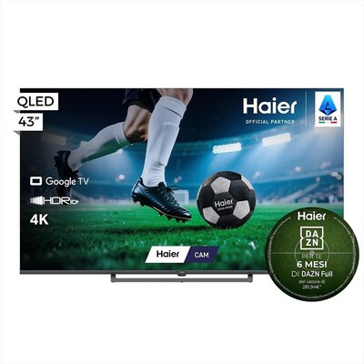 HAIER - Smart TV QLED UHD 4K 43" H43S80GUX-Nero