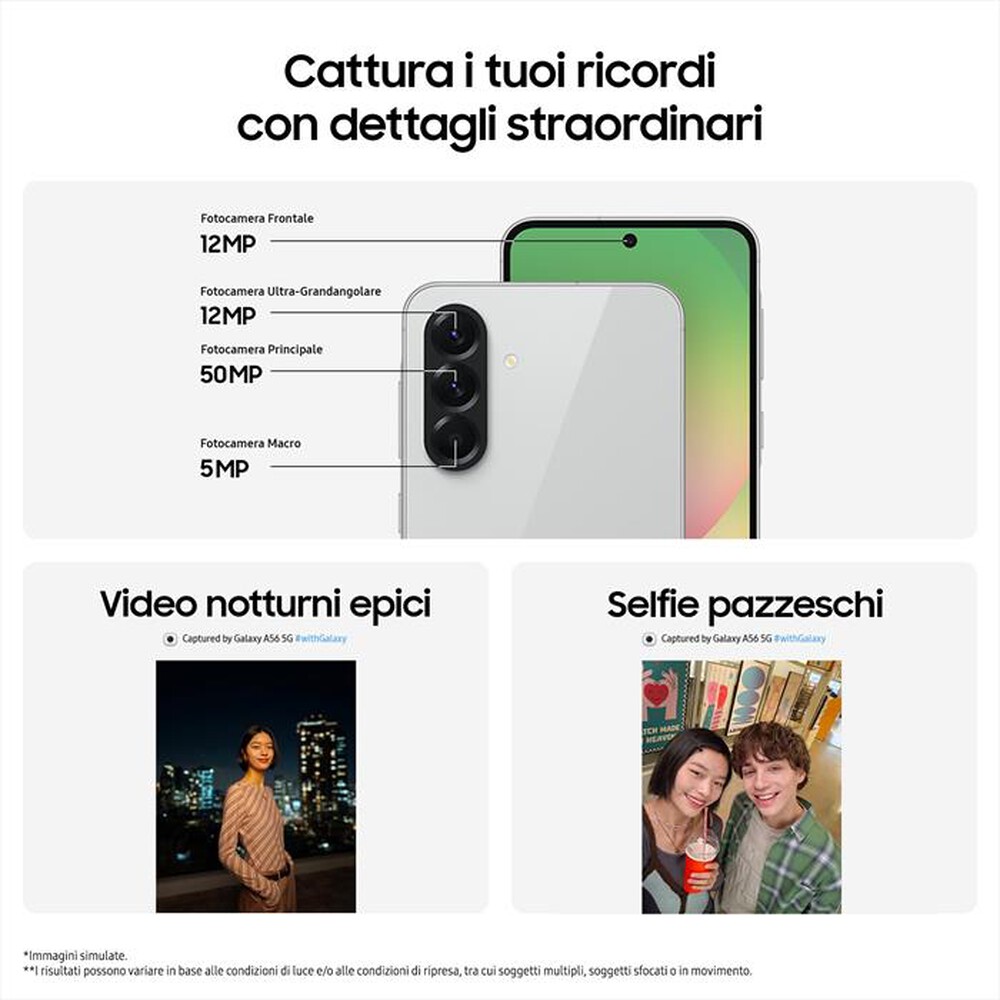 Immagine del prodotto SAMSUNG - Smartphone Galaxy A56 5G 256GB-Awesome Graphite