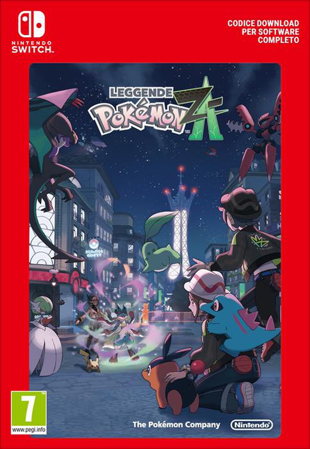 Immagine del prodotto NINTENDO - LEGGENDE POK&Eacute;MON: Z-A - CODICE DOWNLOAD