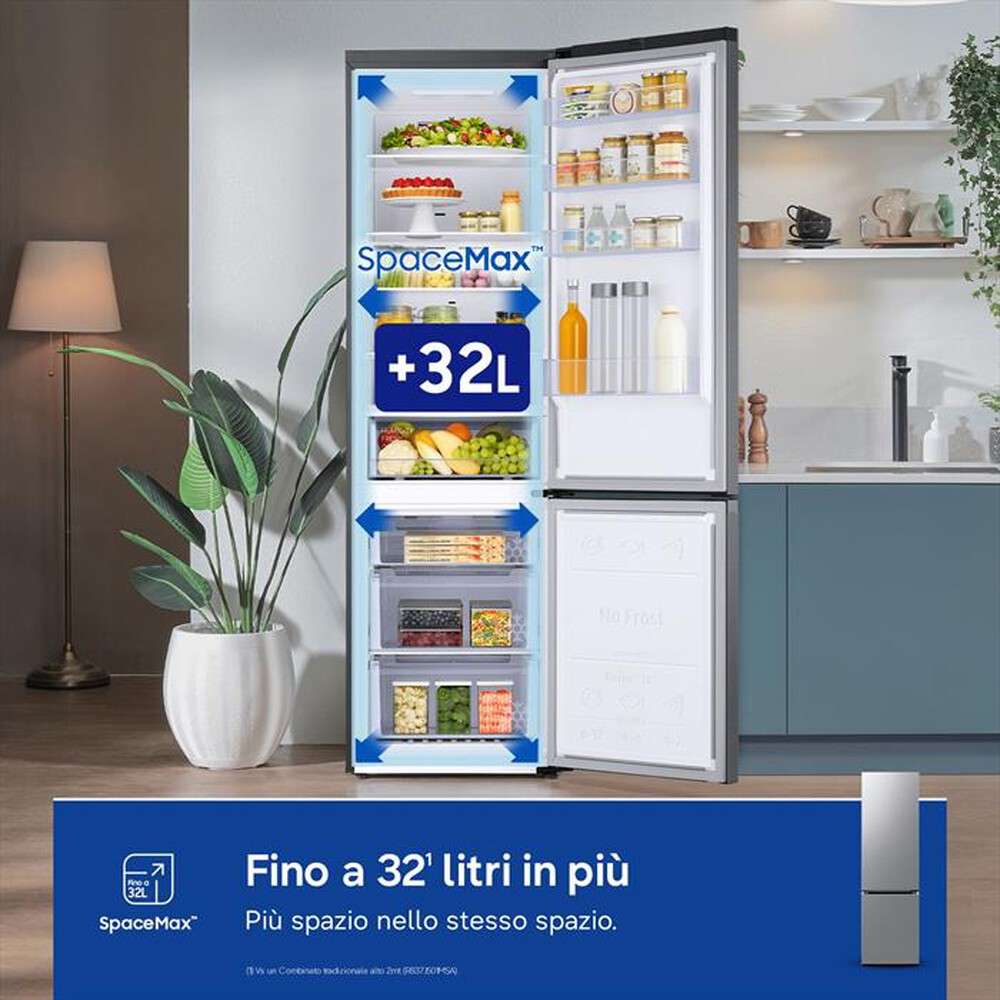 Immagine del prodotto SAMSUNG - Frigorifero combinato RB38C600CS9/EF Classe C 390l-Inox