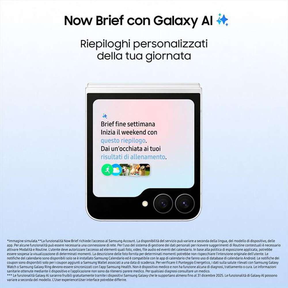 Immagine del prodotto SAMSUNG - Galaxy Z Flip7 FE 8+128GB-White