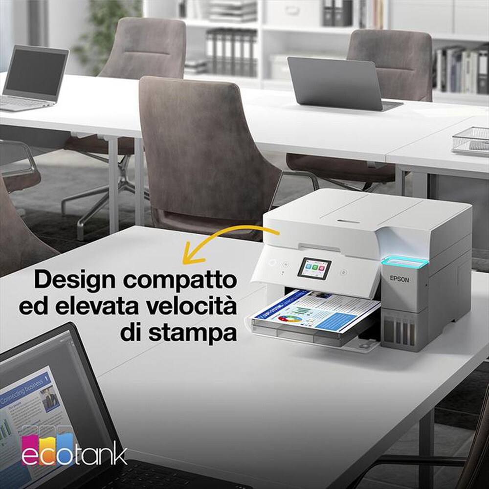 Immagine del prodotto EPSON - EcoTank ET-4956 Stampante Inkjet Multifunzione A4-Bianco