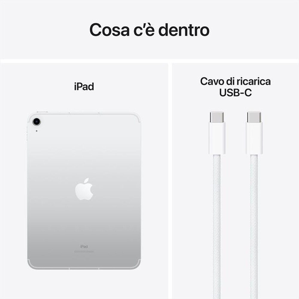 Immagine del prodotto APPLE - iPad 10.9 Wi-Fi + Cellular 256GB-Argento