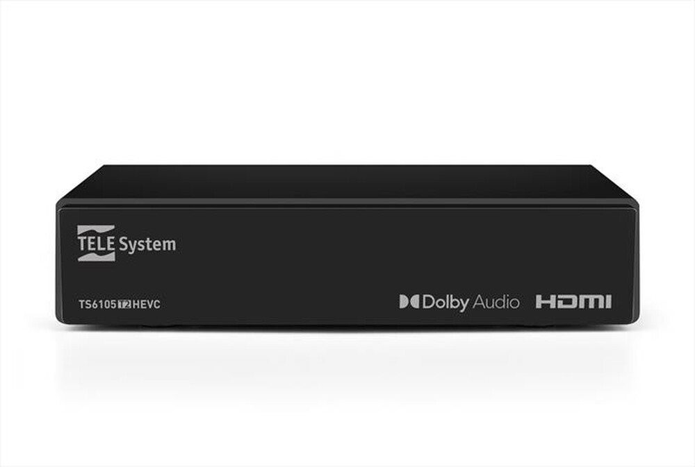 Immagine del prodotto TELESYSTEM - Decoder digitale terrestre TS6105 T2 HEVC MAIN 10-Black