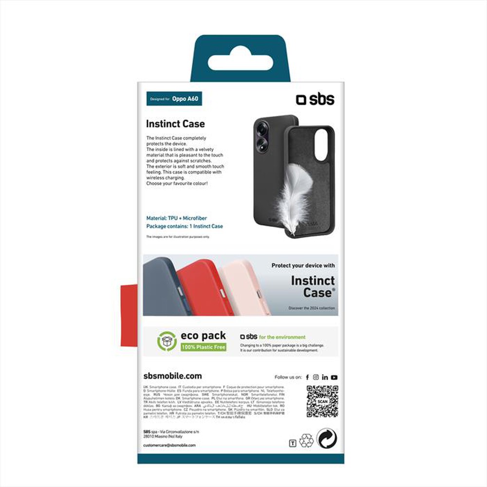 Immagine del prodotto SBS - Cover Instinct TEINSTOPA60K per Oppo A60-Nero