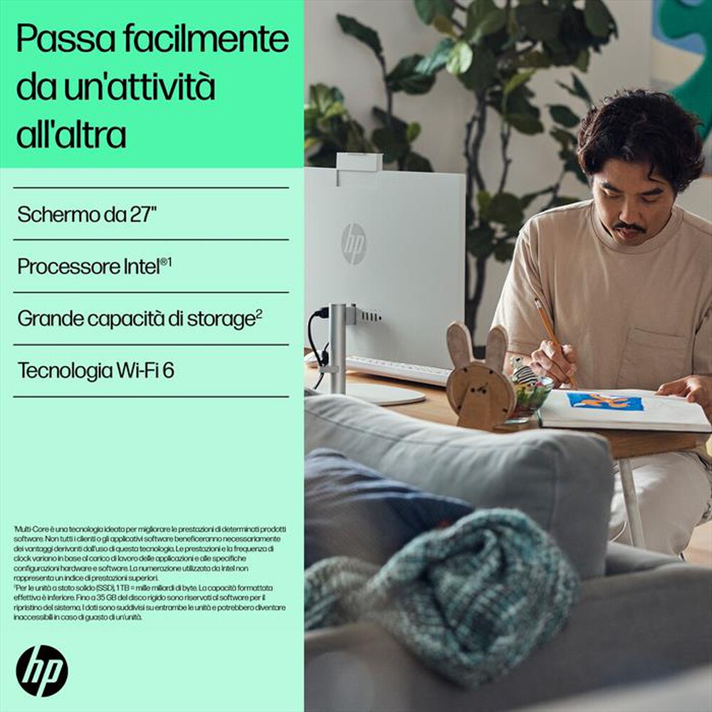 Immagine del prodotto HP - Desktop ALL IN ONE 27-CR0023NL-Shell White