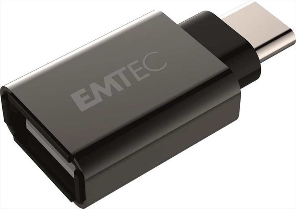 Immagine del prodotto EMTEC - EMTEC T600 ADATTATORE USB/TYPE-C-Nero/Alluminio