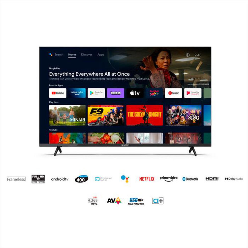 Immagine del prodotto SHARP - Smart TV LED FHD 40" 40FH2EA-Nero