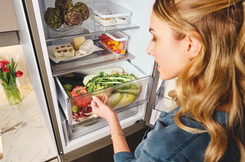 Immagine del prodotto CANDY - Frigorifero combinato CNCQ2T620EX Classe E 409 lt-Stainless steel